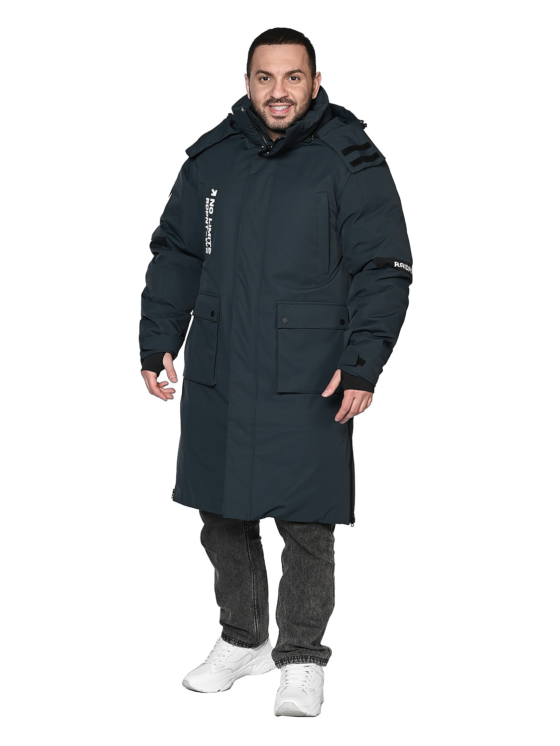 Пальто A-89105 Серый