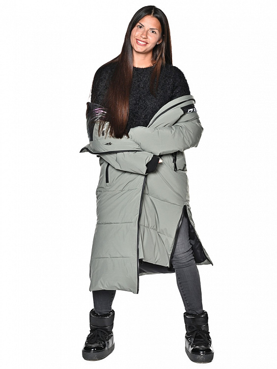 Пальто B-8901 Хаки_фото_5