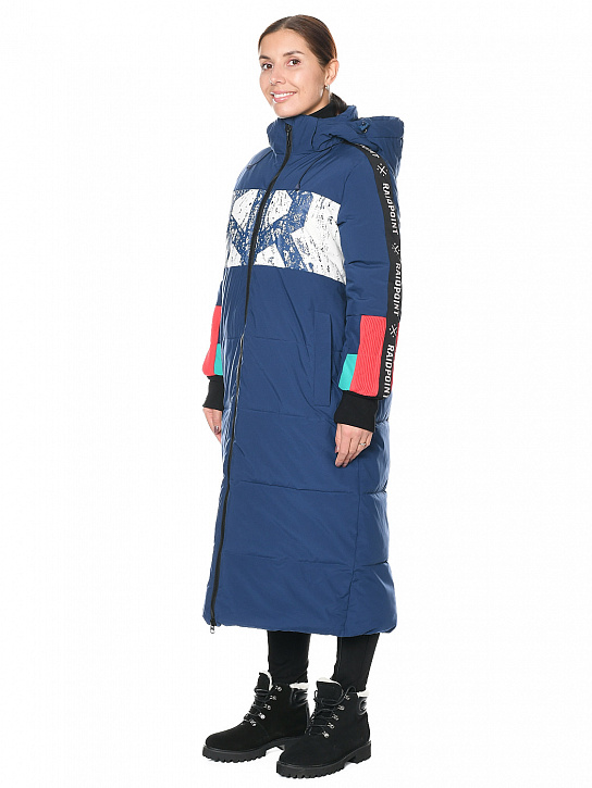 Пальто B-8813 Темно-синий_фото_4