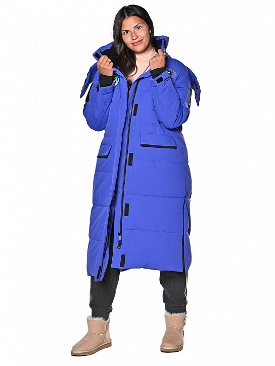 Пальто B-8910 Фиолетовый_фото_5