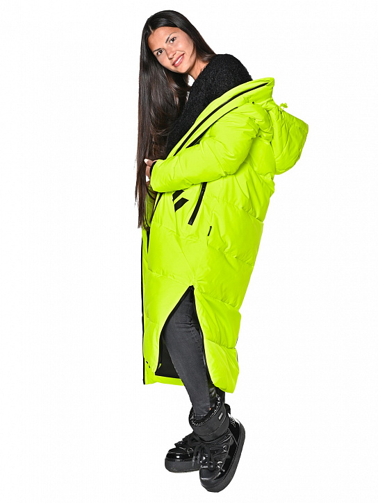 Пальто B-8901 Лимонный_фото_5