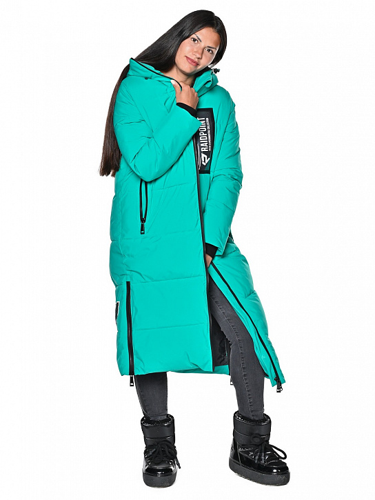 Пальто B-8901 Бирюзовый_фото_3