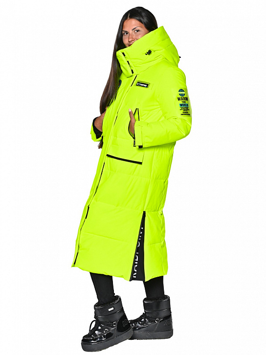 Пальто B-8910 Лимонный_фото_3