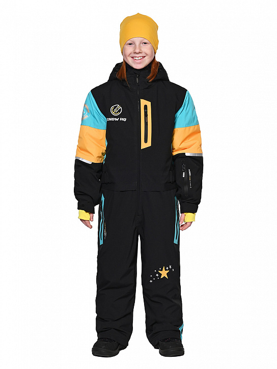 Комбинезон T-9080 Черный-голубой_фото_2