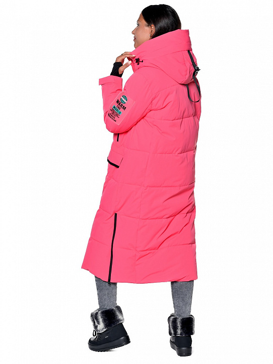 Пальто B-8910 Персиковый_фото_9