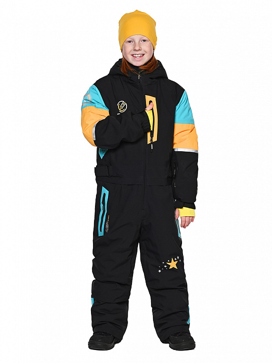 Комбинезон T-9080 Черный-голубой_фото_4