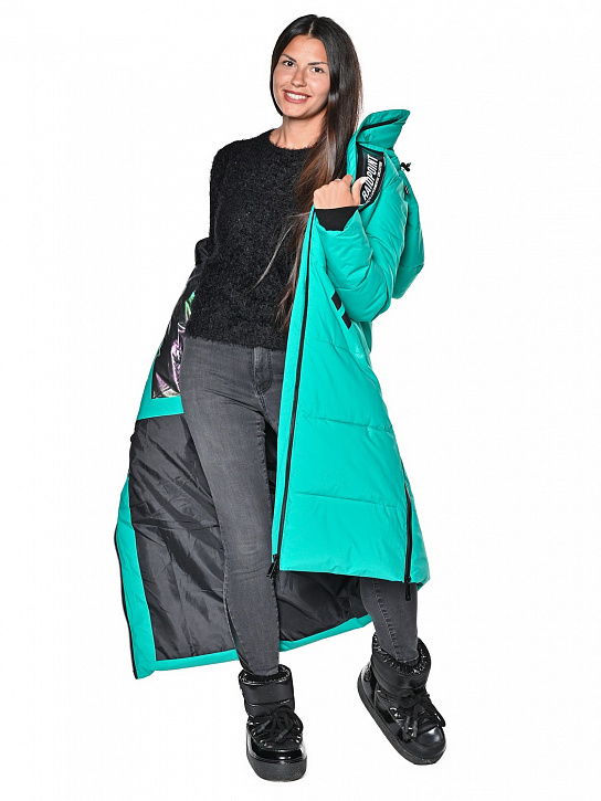 Пальто B-8901 Бирюзовый_фото_8