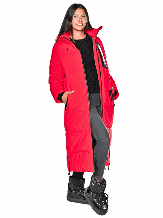 Пальто B-8901 Красный_фото_3