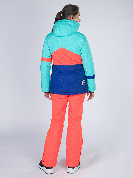 Костюм B-8763 Бирюзово-оранжевый_фото_6