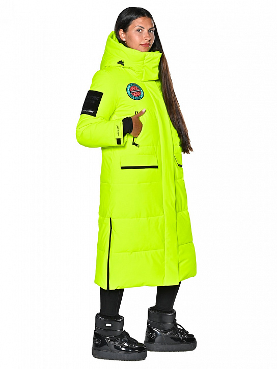 Пальто B-8910 Лимонный_фото_4