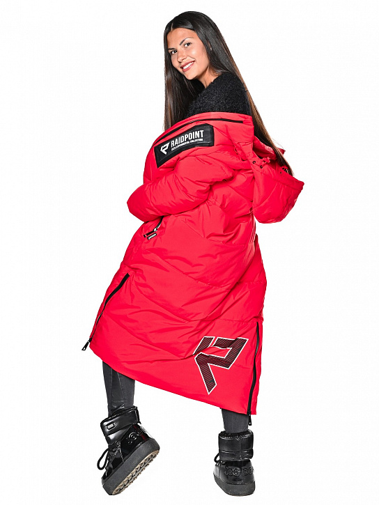 Пальто B-8901 Красный_фото_7