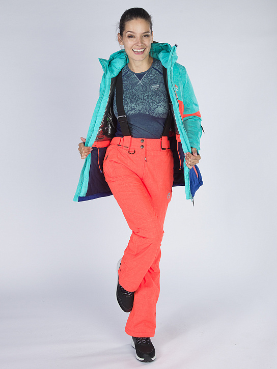 Костюм B-8763 Бирюзово-оранжевый_фото_3