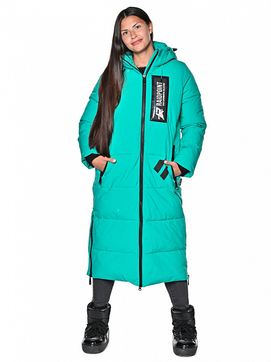 Пальто B-8901 Бирюзовый_фото_1