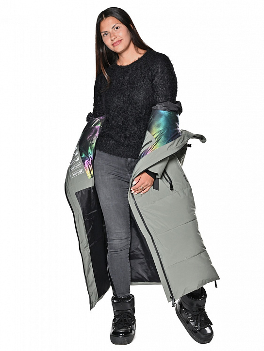 Пальто B-8901 Хаки_фото_3