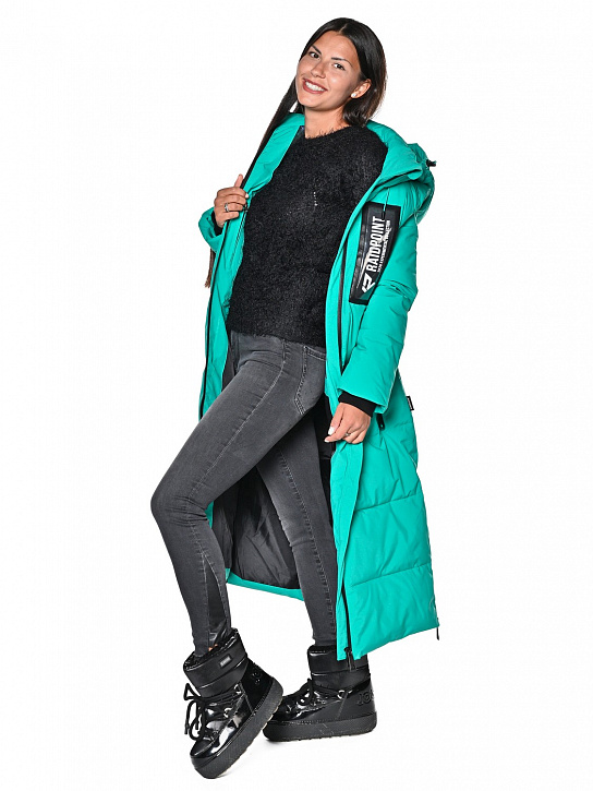 Пальто B-8901 Бирюзовый_фото_4