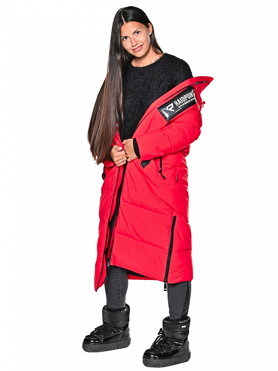 Пальто B-8901 Красный_фото_5