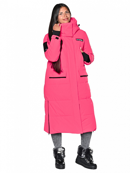 Пальто B-8910 Персиковый_фото_5