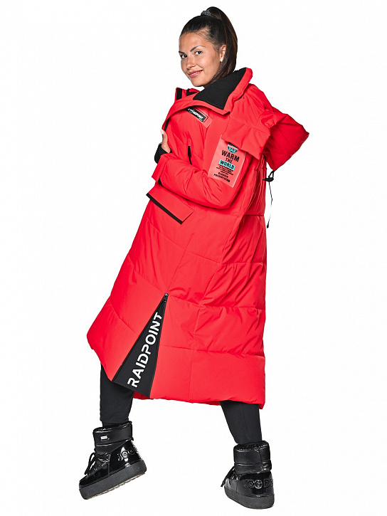 Пальто B-8910 Красный_фото_7