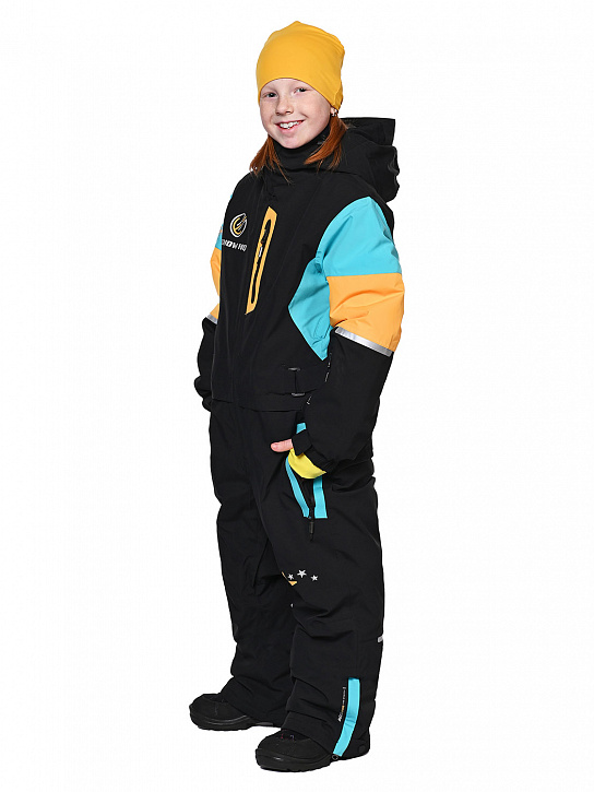 Комбинезон T-9080 Черный-голубой_фото_3