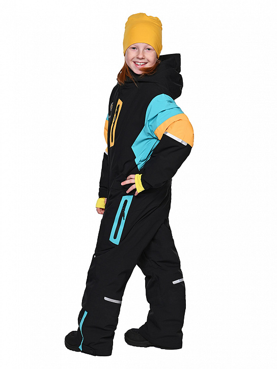 Комбинезон T-9080 Черный-голубой_фото_5