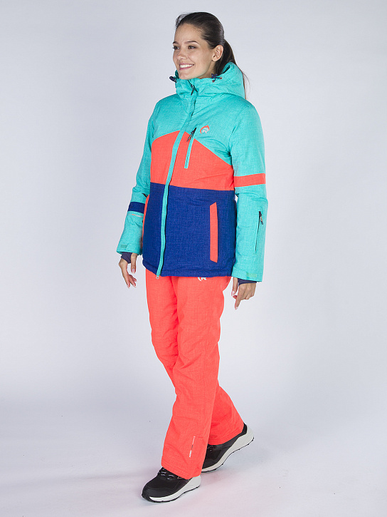 Костюм B-8763 Бирюзово-оранжевый_фото_5