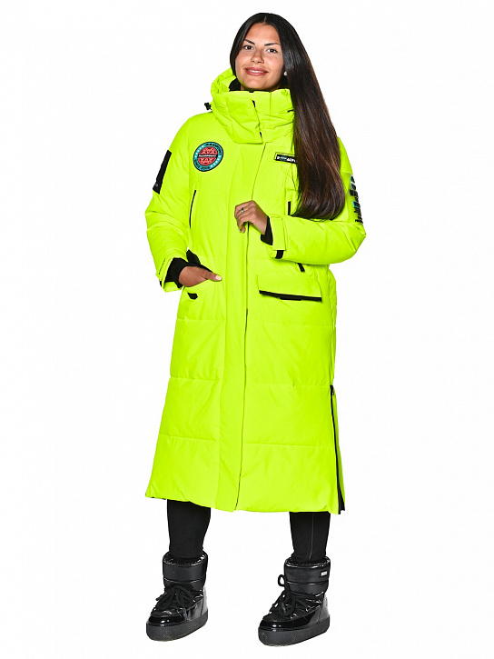 Пальто B-8910 Лимонный_фото_1