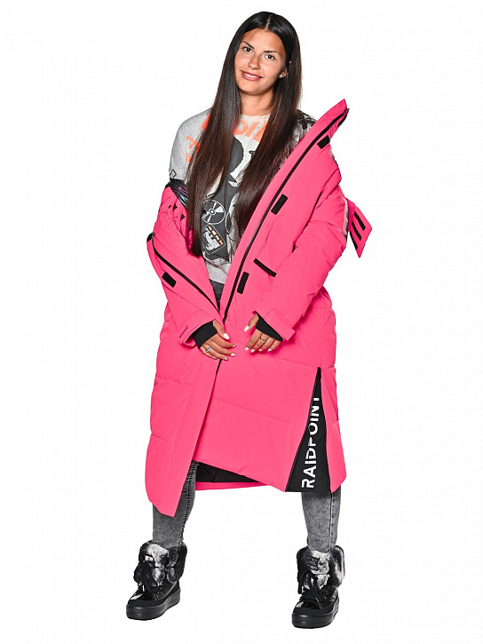 Пальто B-8910 Персиковый_фото_7