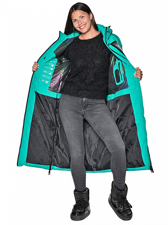 Пальто B-8901 Бирюзовый_фото_9