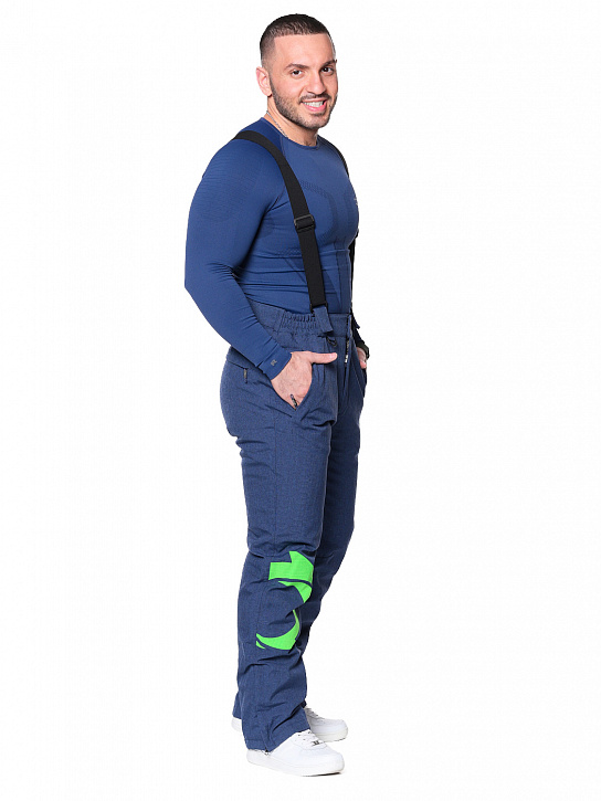 Брюки C-8080 Сине-зеленый_фото_2