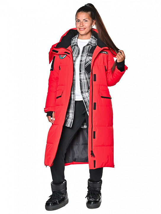Пальто B-8910 Красный_фото_4