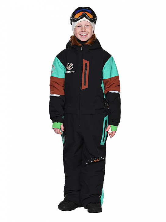 Комбинезон T-9080 Черно-бирюзовый_фото_6